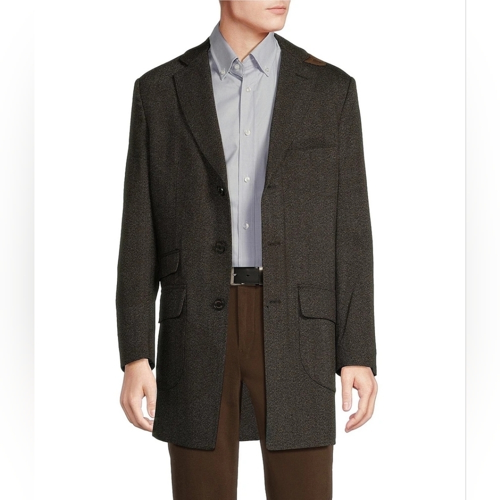 Daniel Cremieux Signature Label Mount Lussari Herringbone Wool Blazer NWT